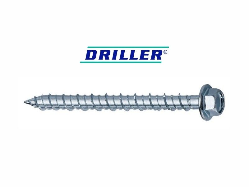 Wkręty DRILLER® do mocowania elementów wspornikowych do podłoży betonowych