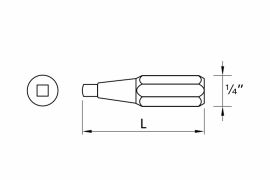 Końcówka DRILLER® do wkrętarek typu bit R