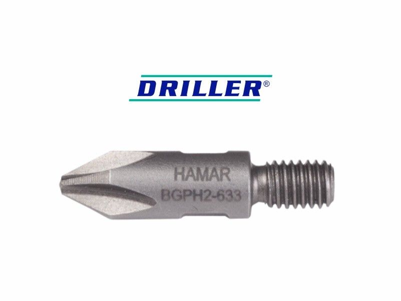 Końcówka DRILLER® do wkrętarek typu bit PH z gwintem