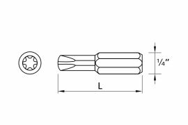 Końcówka DRILLER® do wkrętarek typu bit T