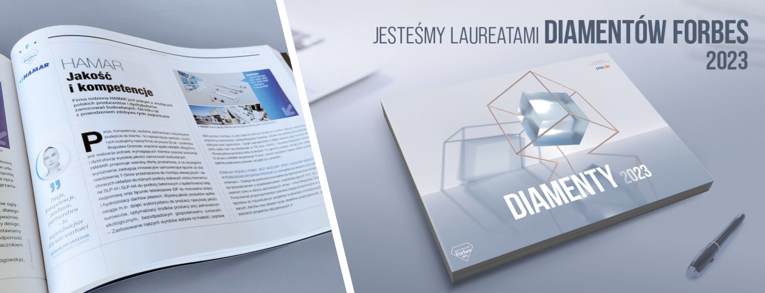 okładka i wnętrze katalogu laureatów znaku diamenty forbes 2023