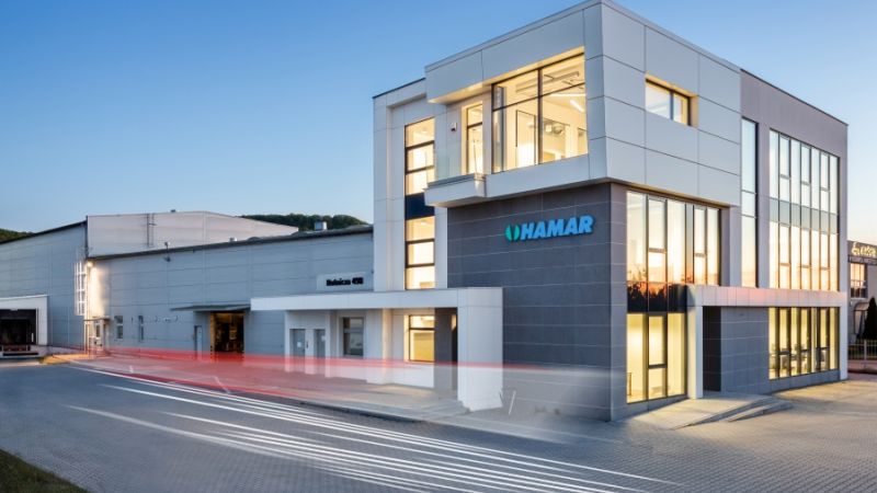 nowoczesny budynek firmy Hamar