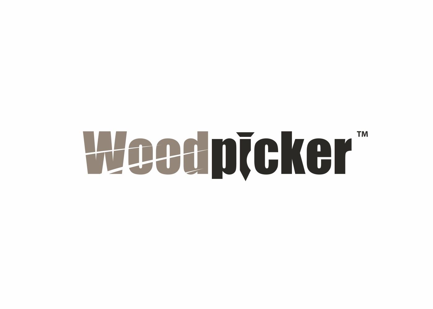Logo WOODPICKER reprezentujące markę profesjonalnych wkrętów do drewna ciesielskich