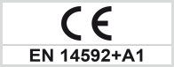 znak certyfikat CE zgodnie z normą EN 14592+A1